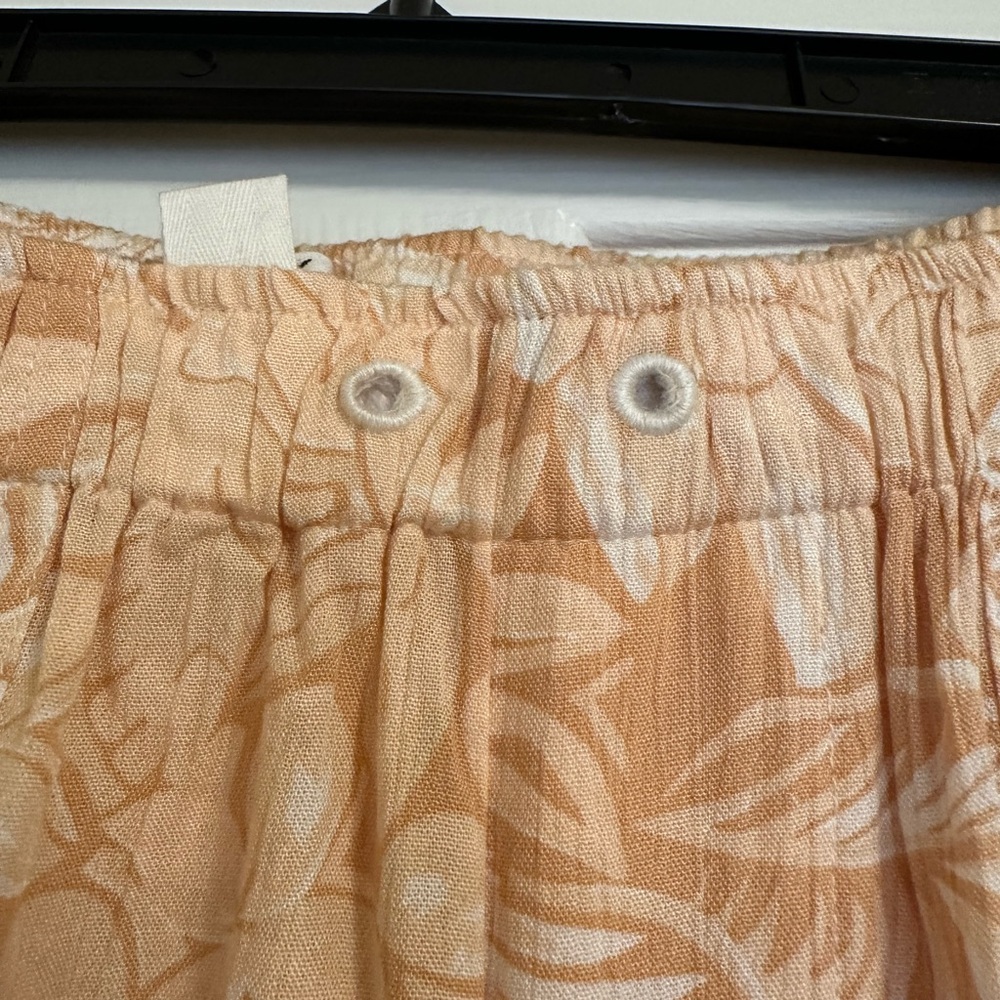 Roxy Peach And White Patterned Pants - image 6